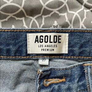 Agolde Premium Denim Jeans in Classic Blue